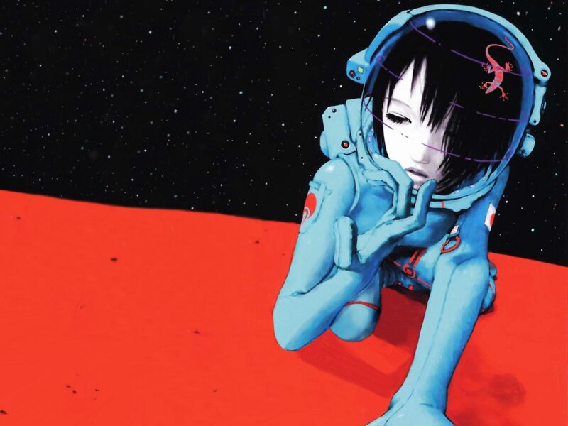 astronaut on red planet