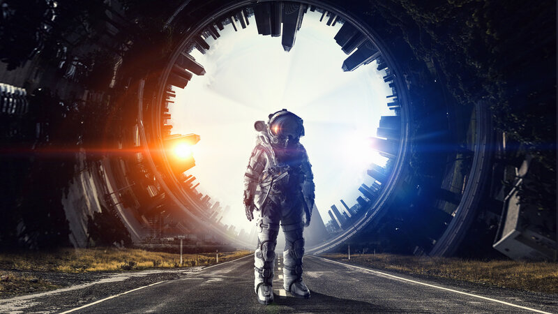 Astronaut on Road