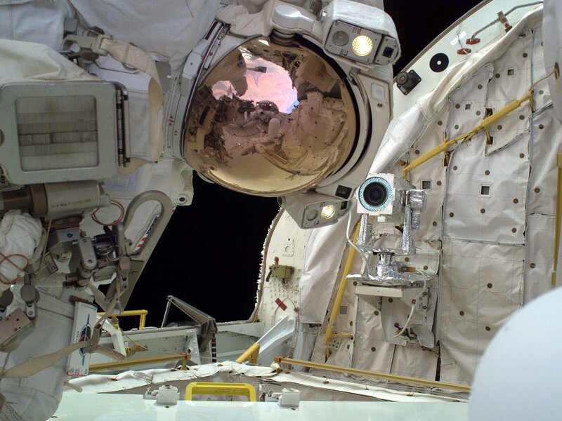 Astronaut on spacewalk