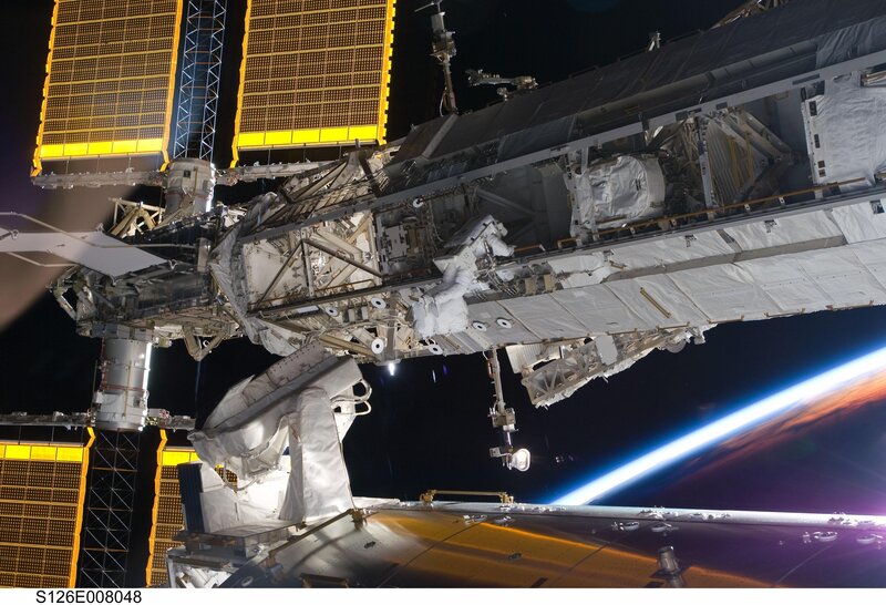 Astronaut on Spacewalk — Black