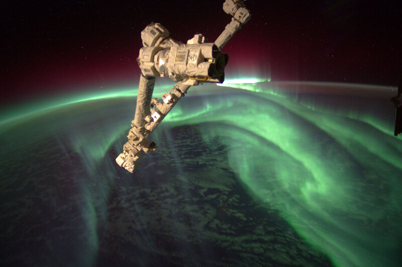 Astronaut on Spacewalk — Green