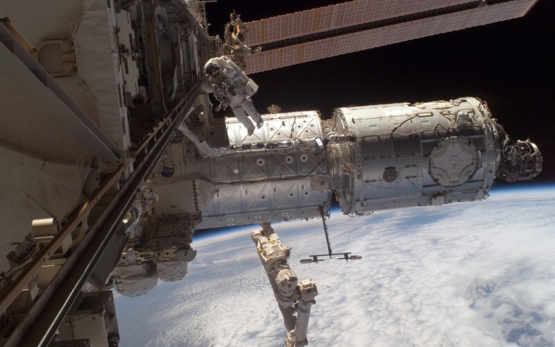 Astronaut on Spacewalk — White