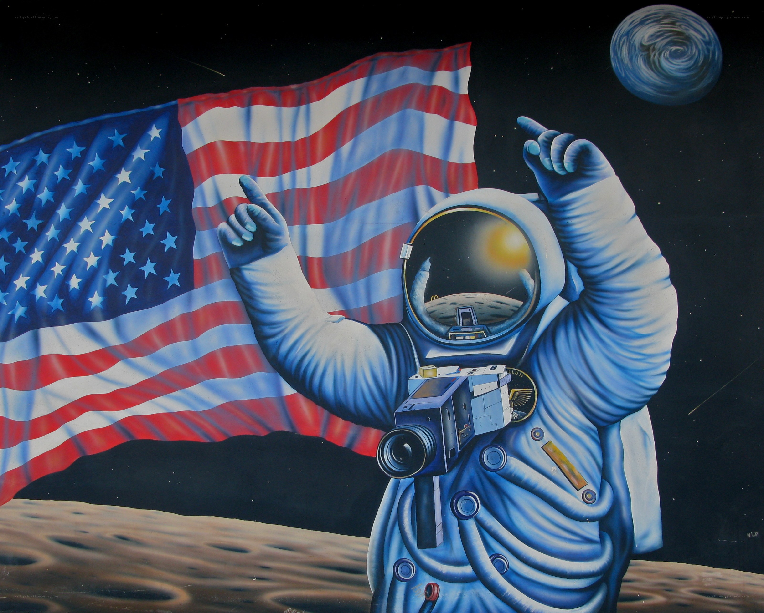 Astronaut on the Moon