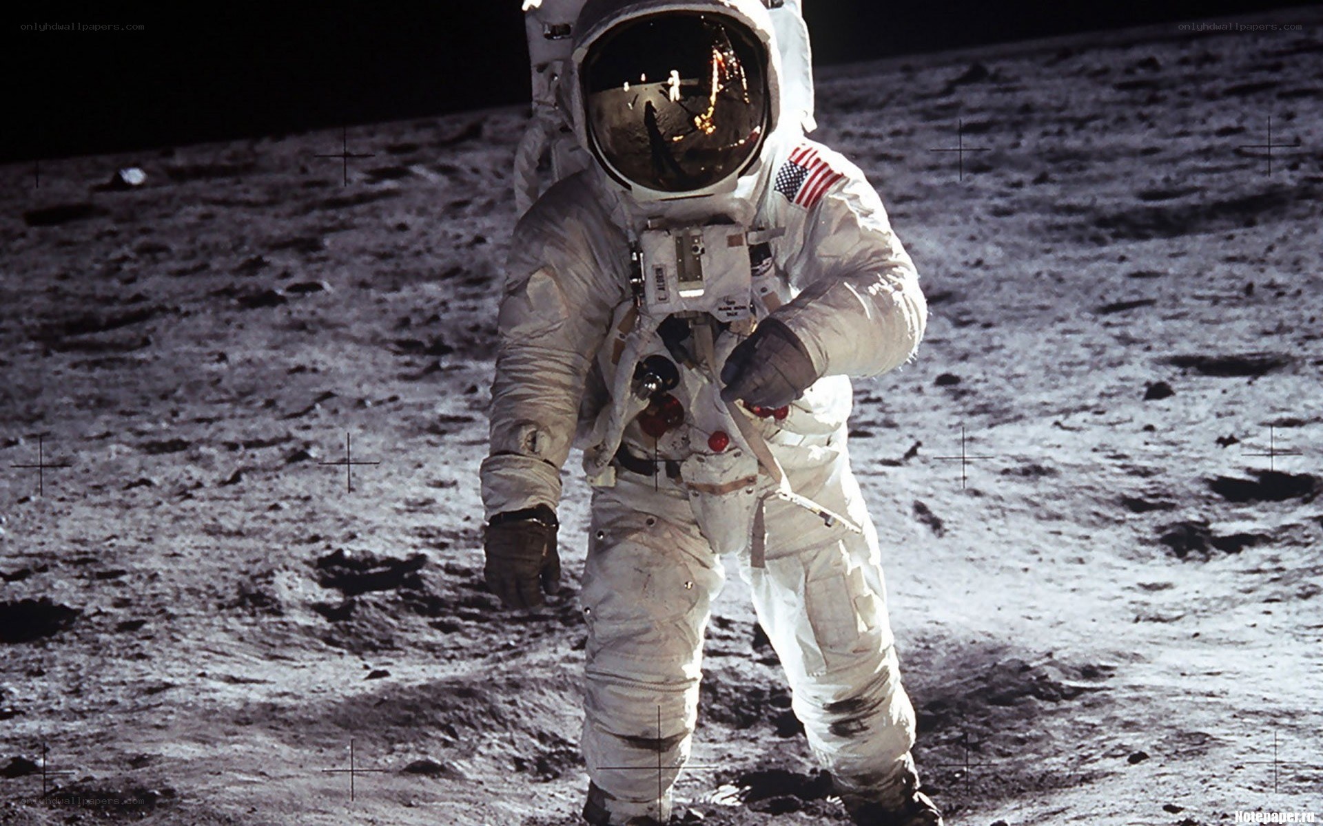 astronaut on the moon