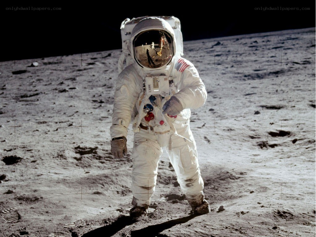 astronaut on the moon
