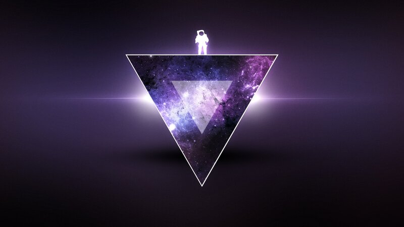 Astronaut on Triangle