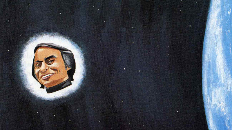 astronaut portrait in space