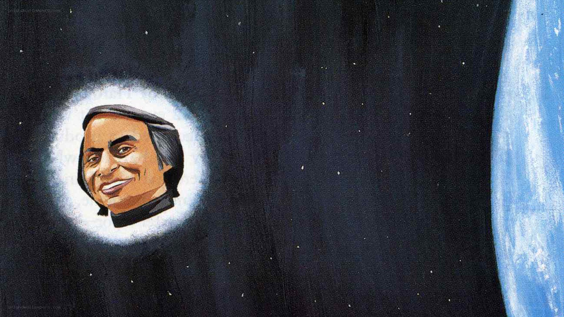 astronaut portrait in space