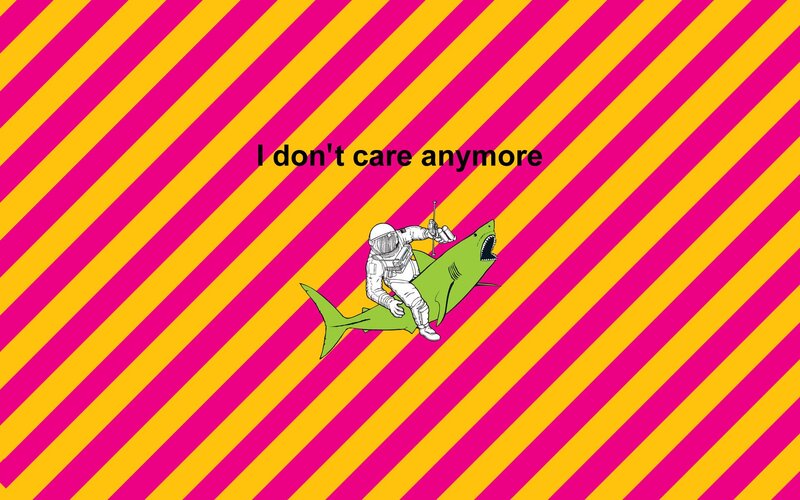 Astronaut Riding Shark — Pink