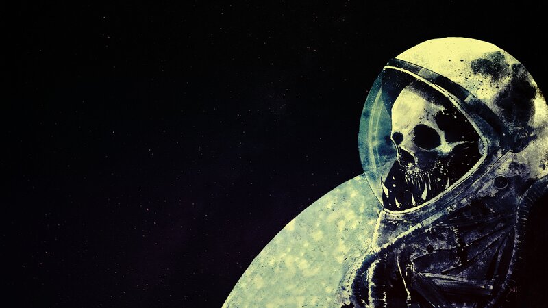 Astronaut Skull in Space