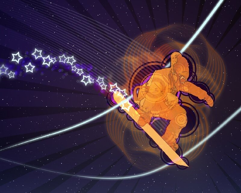 Astronaut Snowboarding — Purple