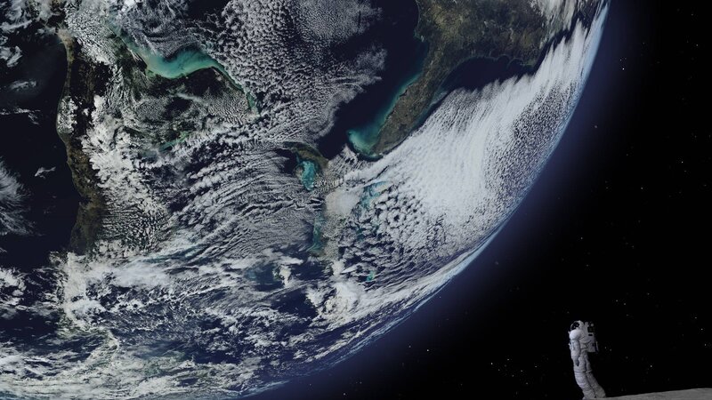 Astronaut Viewing Earth