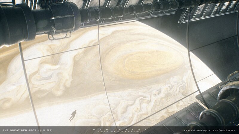 Astronaut Viewing Jupiter
