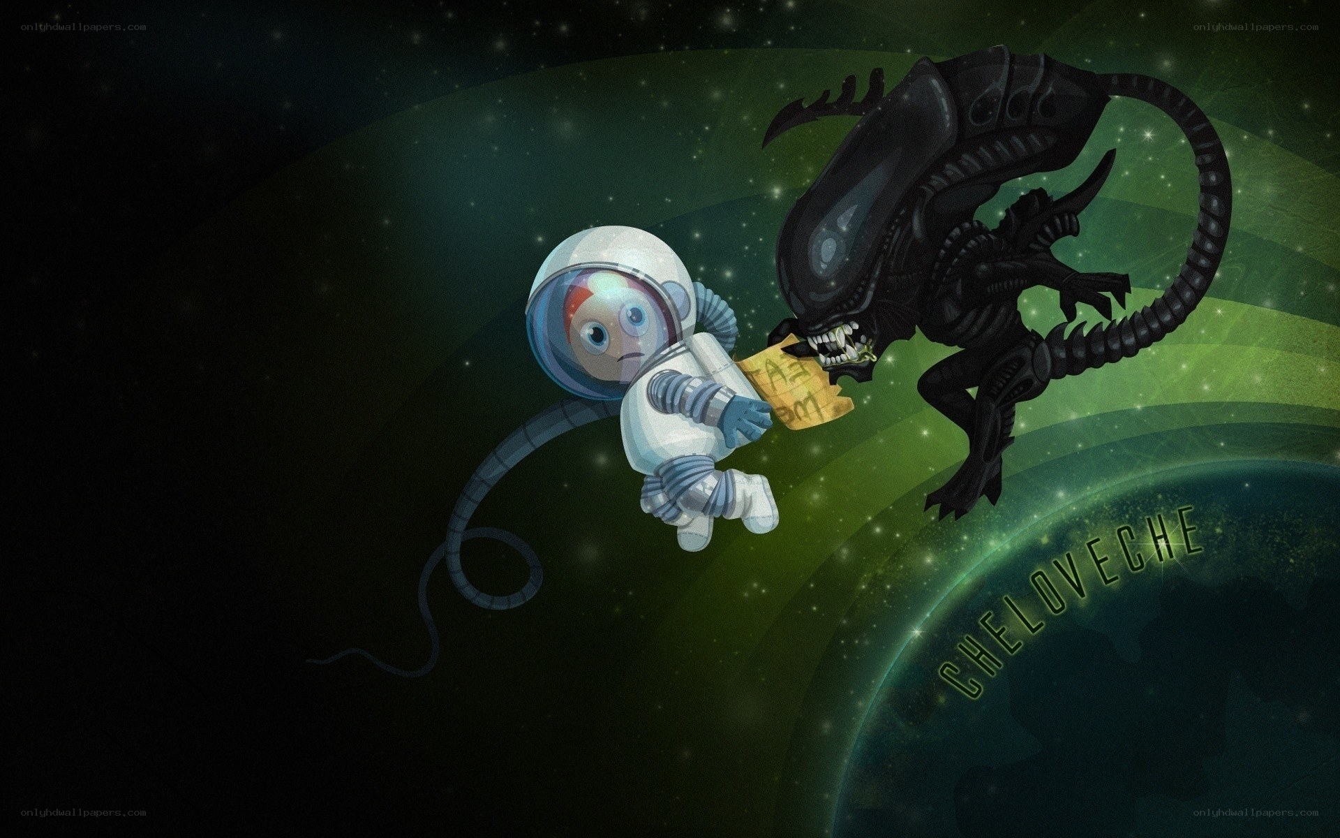 Astronaut vs Alien Encounter