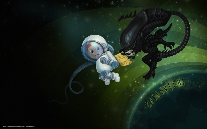 Astronaut vs Alien Encounter