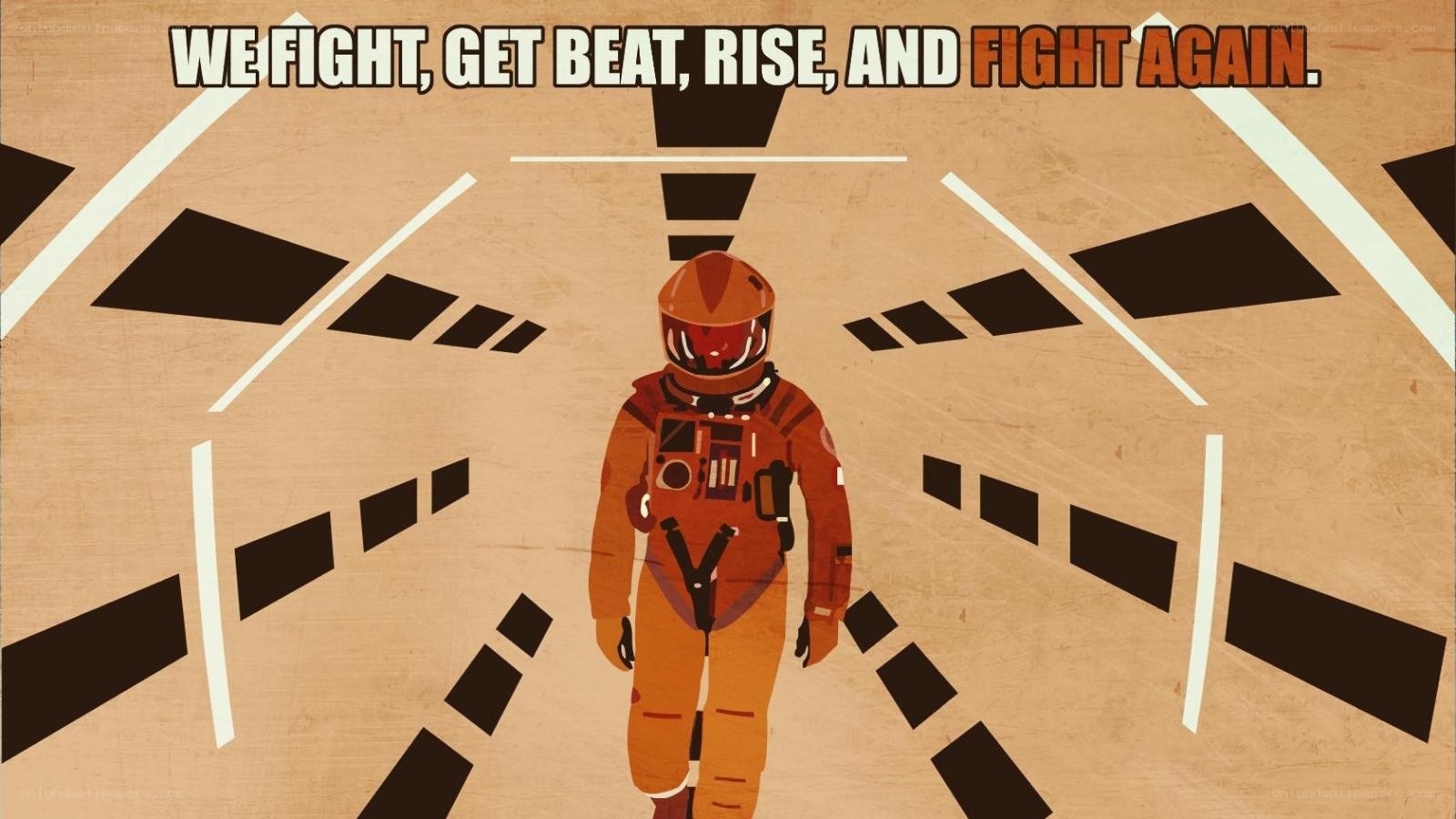 astronaut walking in tunnel