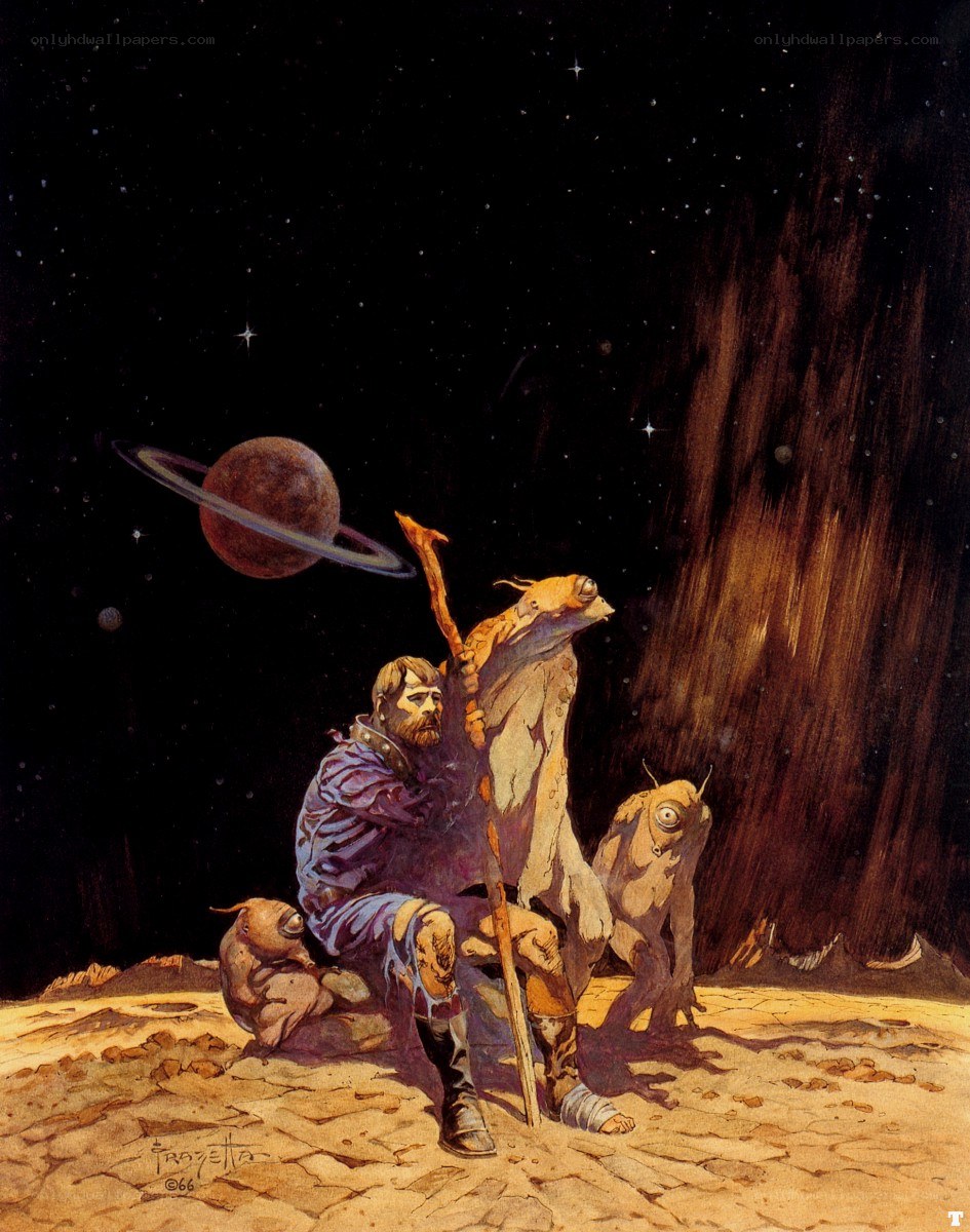 astronaut with alien creatures