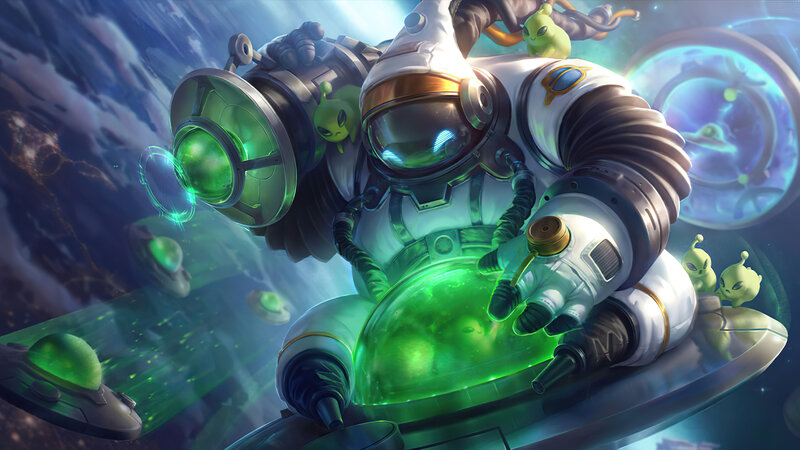 Astronaut with Aliens