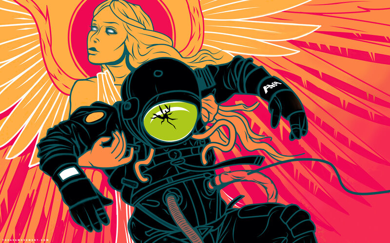Astronaut with Angel