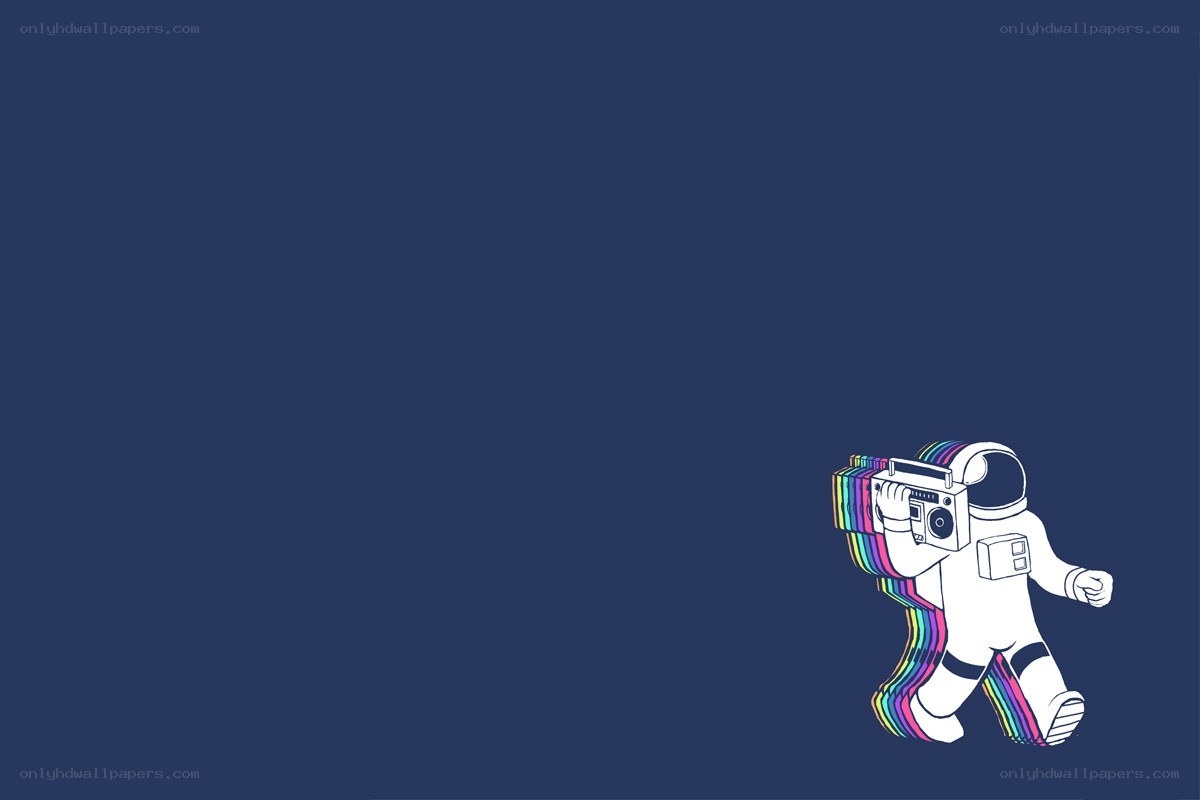 astronaut with boombox