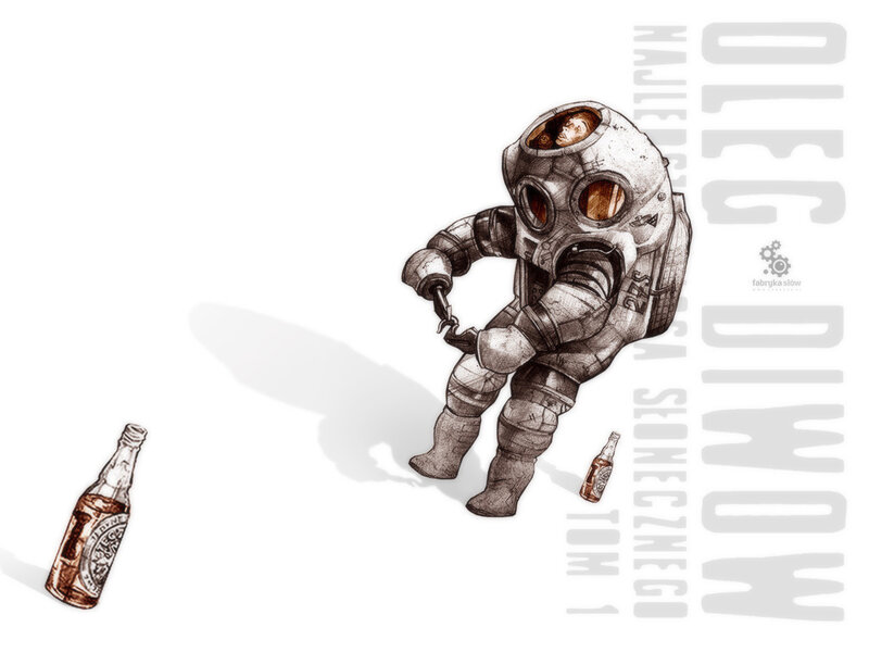 astronaut with bottle
