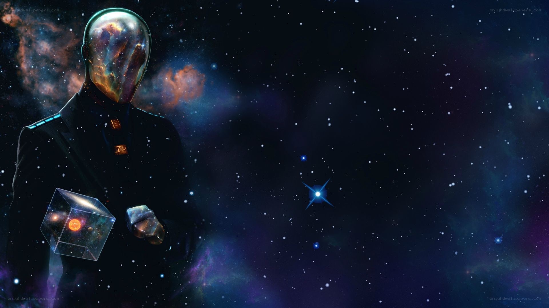 astronaut with cosmic helmet