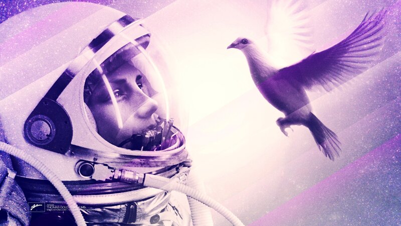 Astronaut with Dove
