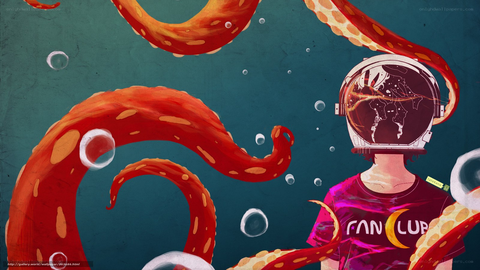 astronaut with octopus tentacles