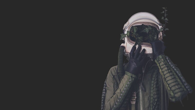 Astronaut with Plants