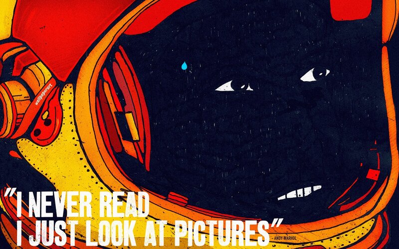 astronaut with quote