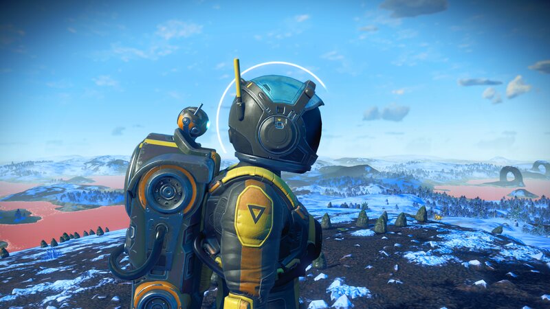 Astronaut with Robot Companion