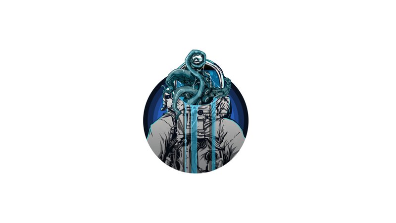 Astronaut with Tentacle