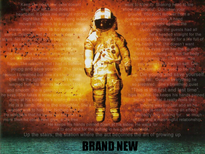 astronaut with text overlay
