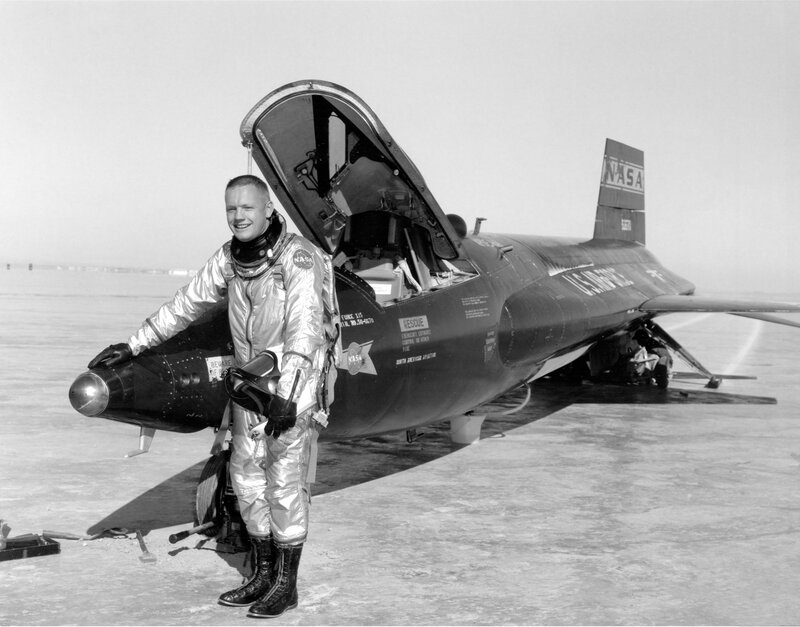 Astronaut with X-15 aircraft