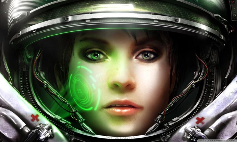 astronaut woman in helmet