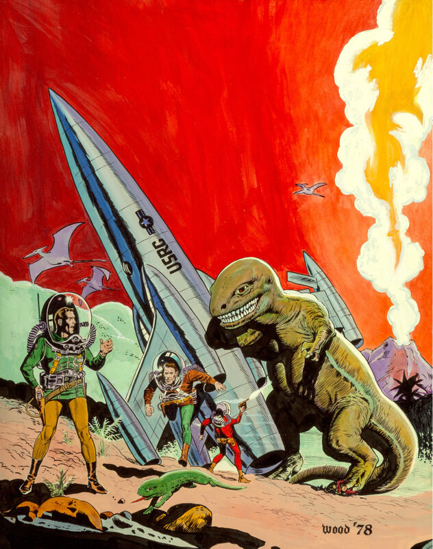 Astronauts and Dinosaur
