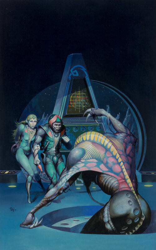 Astronauts Fleeing Alien