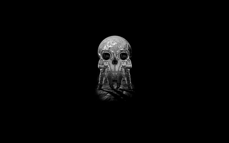 Astronauts Forming Skull