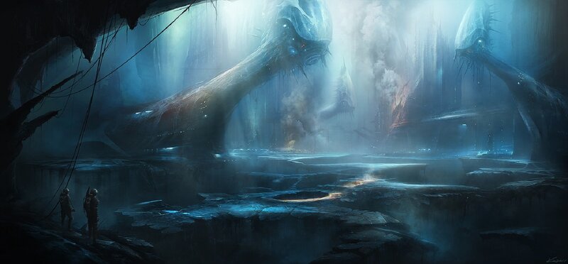 Astronauts in Alien Cave