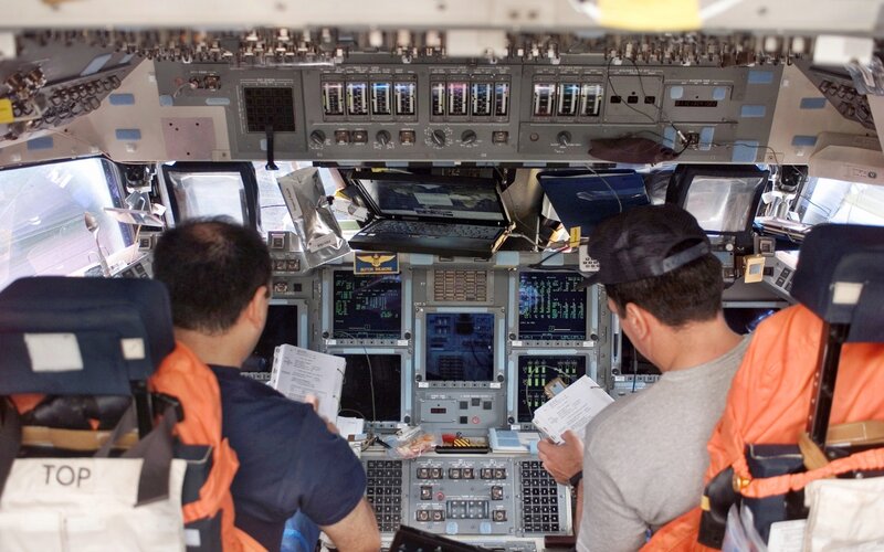Astronauts in Cockpit