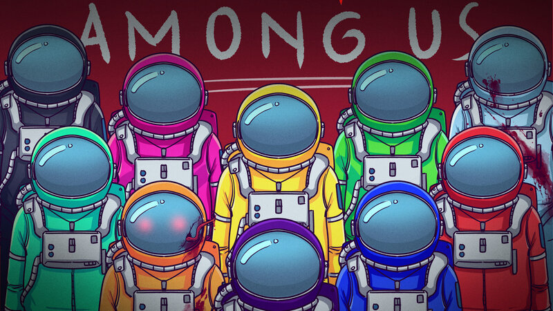 Astronauts in Colorful Suits