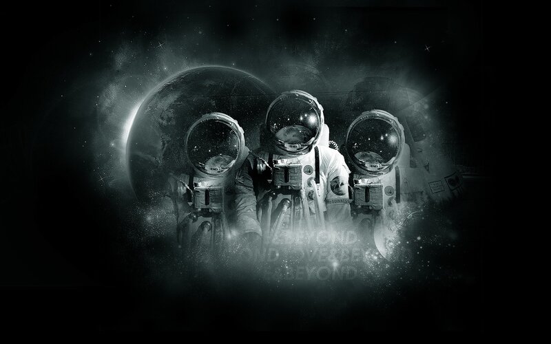 Astronauts in space