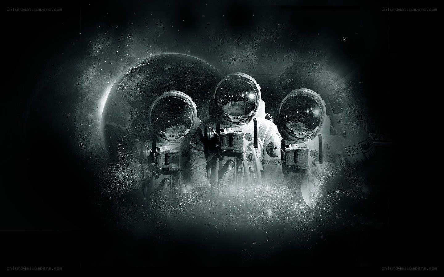 Astronauts in space