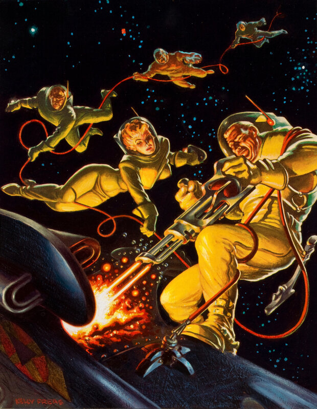 Astronauts in Space — Yellow