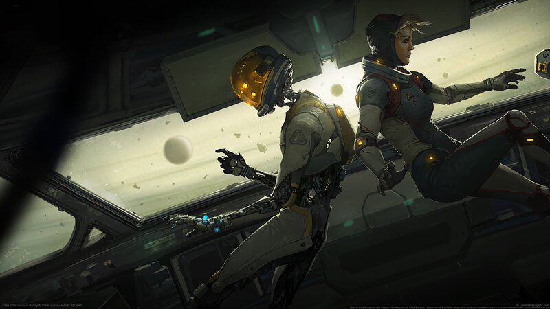 Astronauts in Spacecraft — Gray, Dramatic