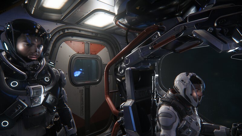 Astronauts in Spacecraft — Gray
