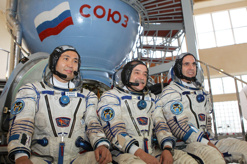 Astronauts in spacesuits