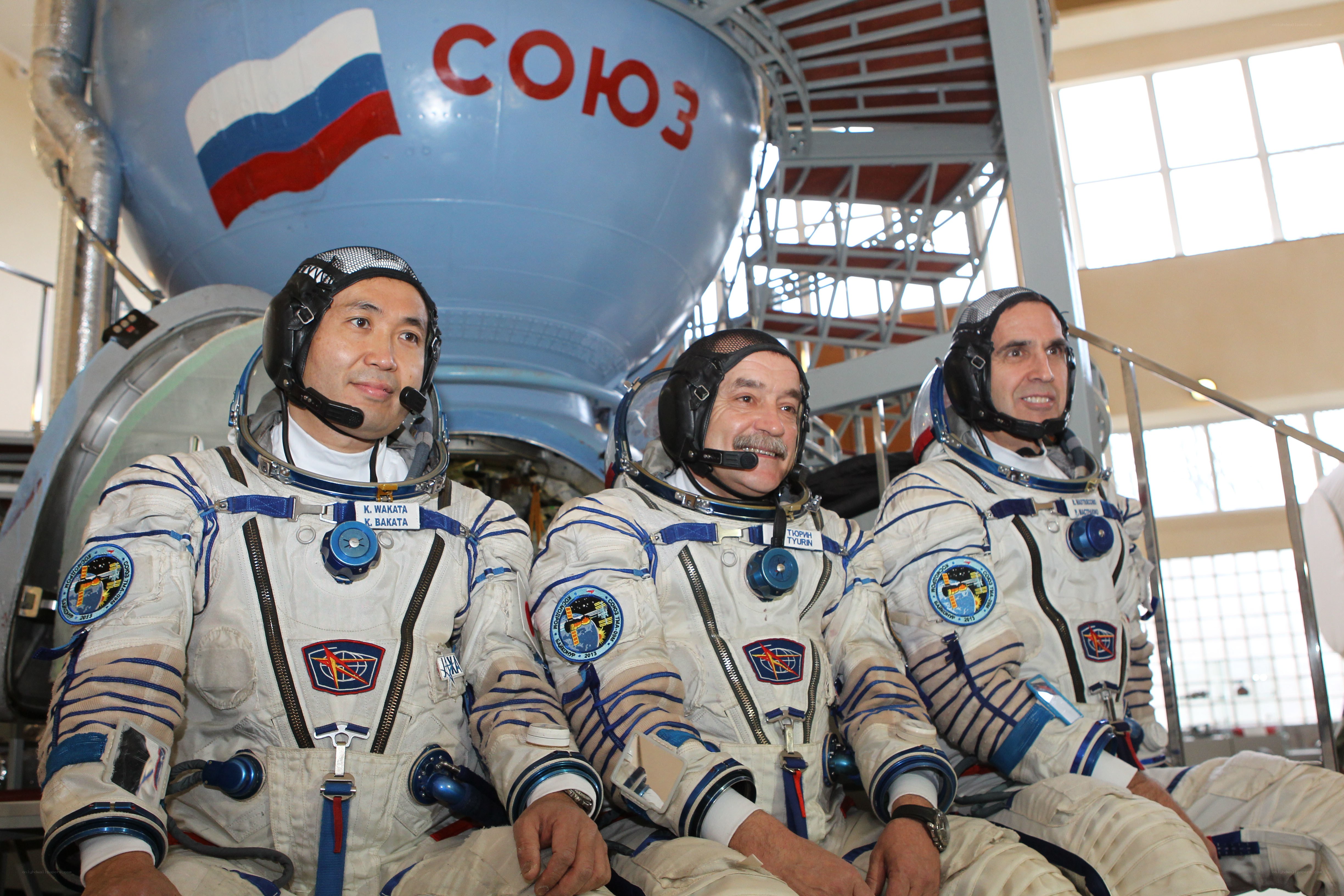 Astronauts in spacesuits