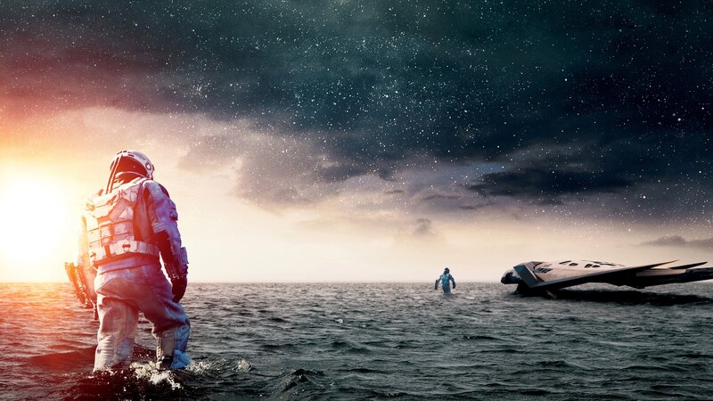 Astronauts in Water — Blue, Dramatic