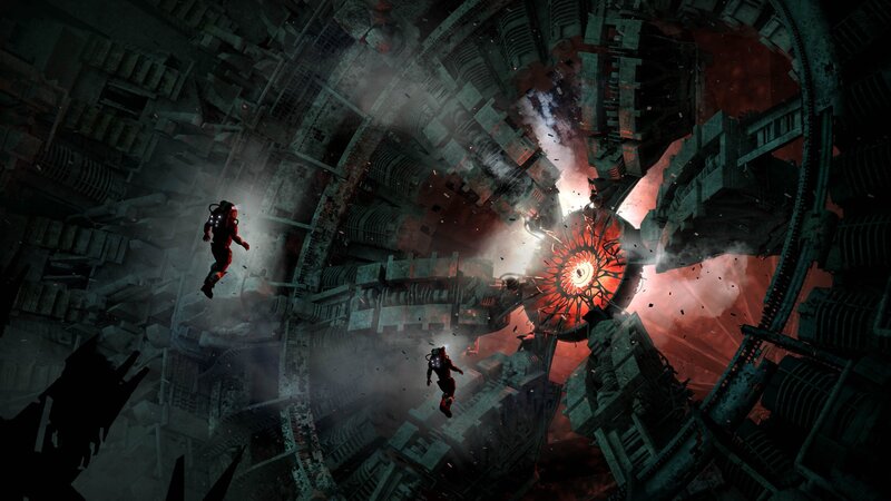 Astronauts in Wreckage — Red